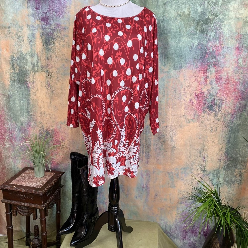 NWOT📌Tunic -- Asymmetrical Short Dress Polka Dots